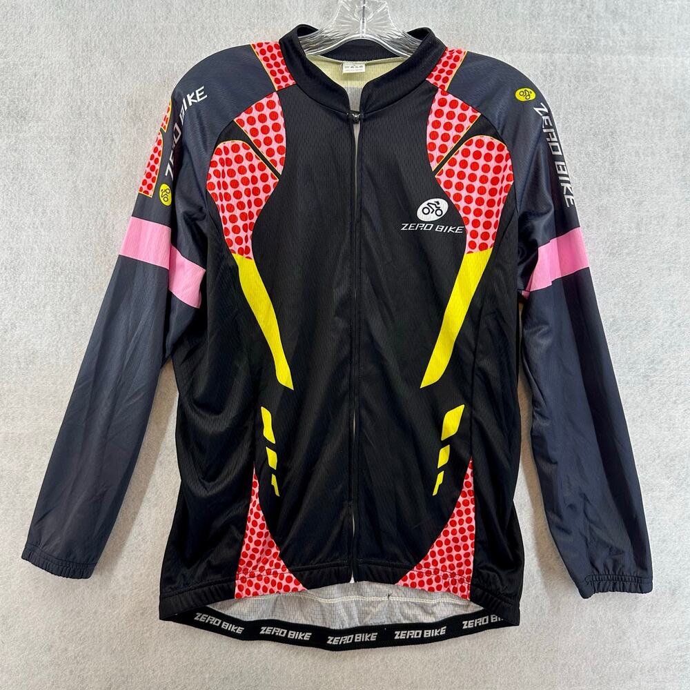 ZeroBike Large Cycling Jersey Shirt Long Sleeve Pockets Breathable Athletic